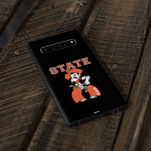 Oklahoma State University OSU Cowboys Orange Galaxy S10 Skin
