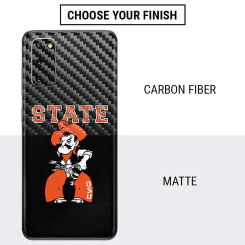 Oklahoma State University OSU Cowboys Orange Galaxy S20 Skin