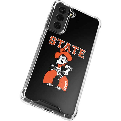Oklahoma State University OSU Cowboys Orange Galaxy S21 FE Clear Case