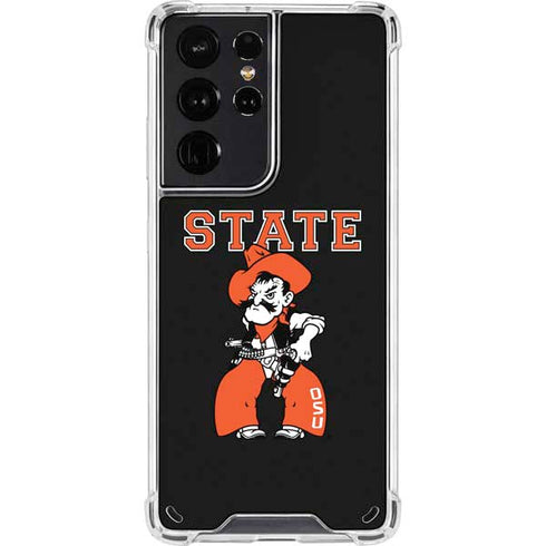 Oklahoma State University OSU Cowboys Orange Galaxy S21 Ultra 5G Clear Case