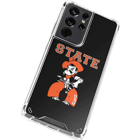 Oklahoma State University OSU Cowboys Orange Galaxy S21 Ultra 5G Clear Case