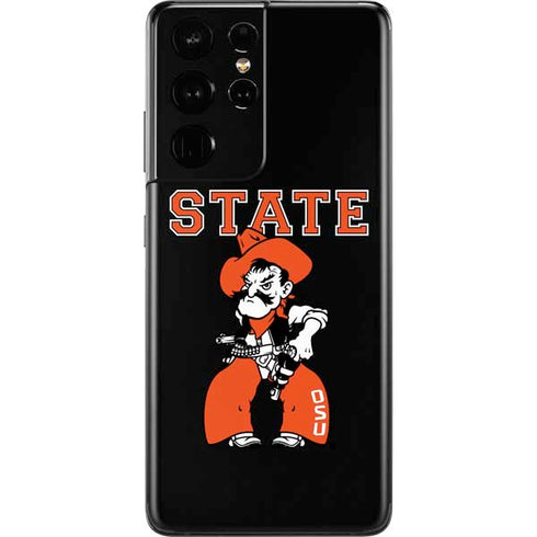 Oklahoma State University OSU Cowboys Orange Galaxy S21 Ultra 5G Skin