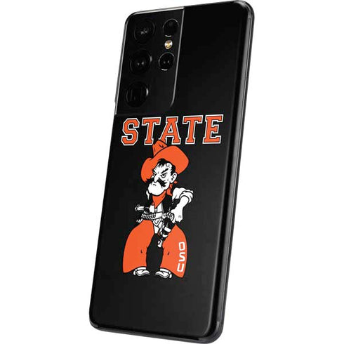 Oklahoma State University OSU Cowboys Orange Galaxy S21 Ultra 5G Skin