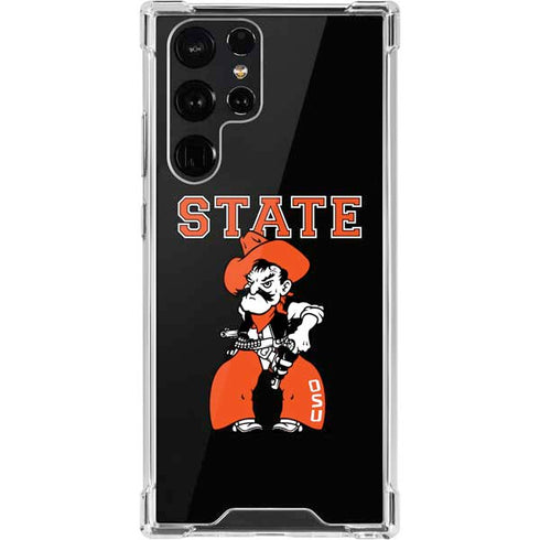 Oklahoma State University OSU Cowboys Orange Galaxy S22 Ultra Clear Case