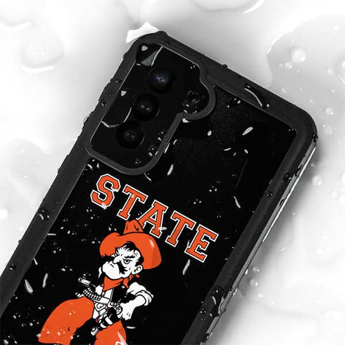 Oklahoma State University OSU Cowboys Orange Galaxy S23 Plus Waterproof Case