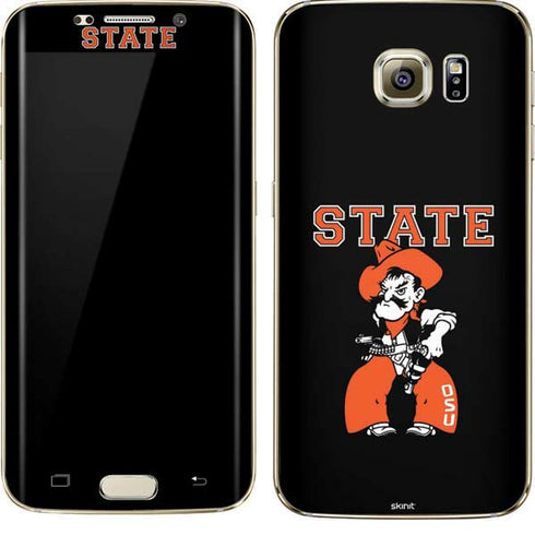 Oklahoma State University OSU Cowboys Orange Galaxy S7 Edge Skin
