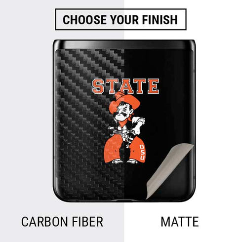 Oklahoma State University OSU Cowboys Orange Galaxy Z Flip Skin