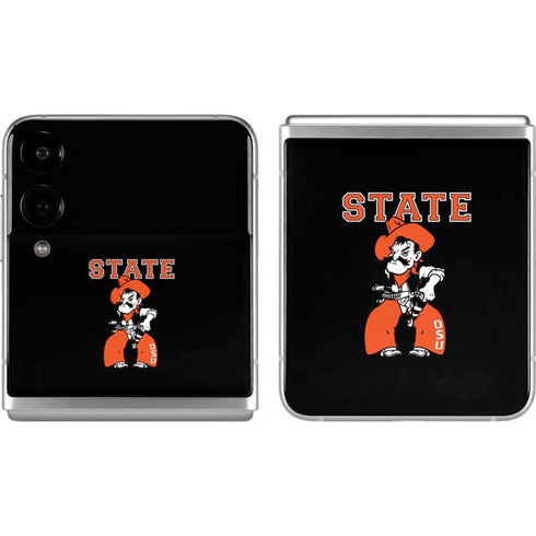 Oklahoma State University OSU Cowboys Orange Galaxy Z Flip4 5G Skin