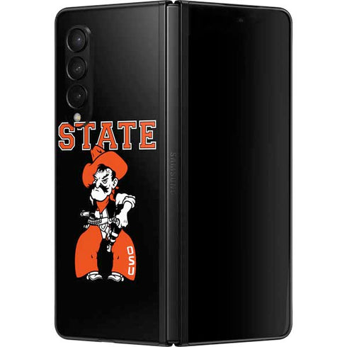 Oklahoma State University OSU Cowboys Orange Galaxy Z Fold3 5G Skin