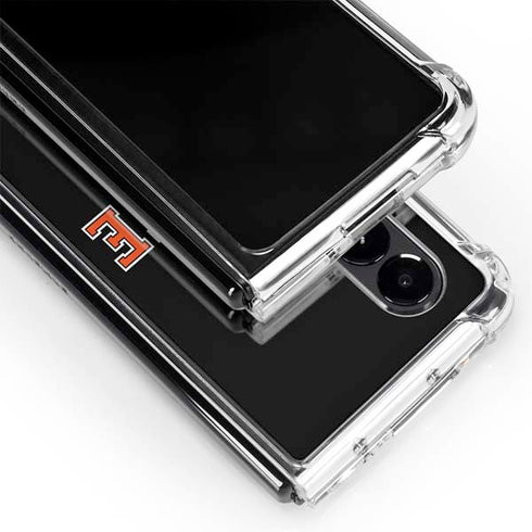 Oklahoma State University OSU Cowboys Orange Galaxy Z Fold4 5G Clear Case
