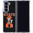 Oklahoma State University OSU Cowboys Orange Galaxy Z Fold5 5G Clear Case
