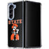 Oklahoma State University OSU Cowboys Orange Galaxy Z Fold5 5G Clear Case