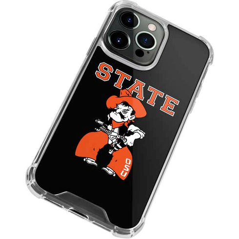 Oklahoma State University OSU Cowboys Orange iPhone 13 Pro Clear Case