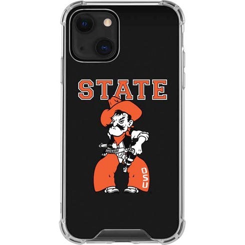 Oklahoma State University OSU Cowboys Orange iPhone 14 Plus Clear Case