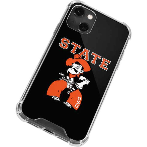 Oklahoma State University OSU Cowboys Orange iPhone 14 Plus Clear Case