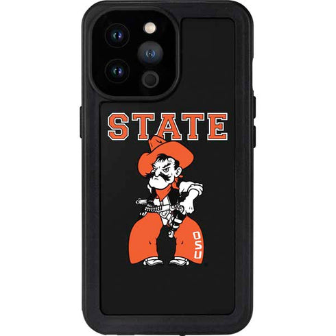 Oklahoma State University OSU Cowboys Orange iPhone 14 Pro Max Waterproof Case