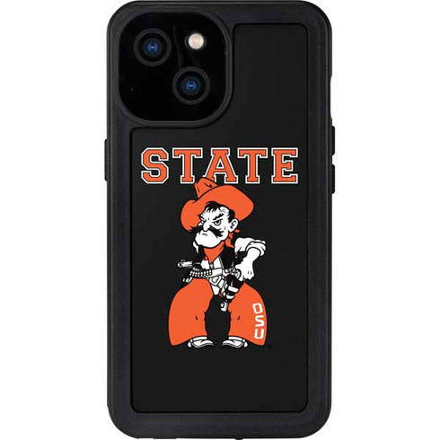 Oklahoma State University OSU Cowboys Orange iPhone 15 Waterproof Case