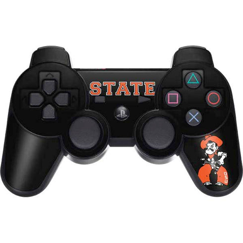 Oklahoma State University OSU Cowboys Orange PS3 Dual Shock wireless controller Skin