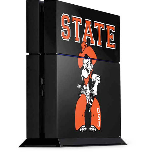 Oklahoma State University OSU Cowboys Orange PS4 Console Skin