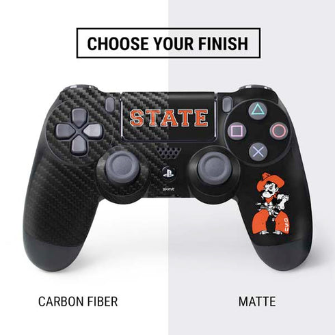 Oklahoma State University OSU Cowboys Orange PS4 Controller Skin