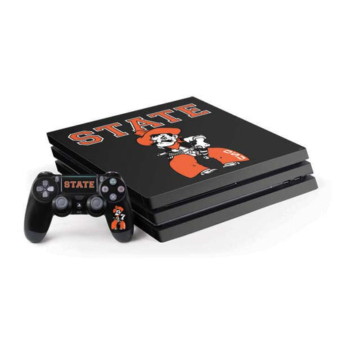 Oklahoma State University OSU Cowboys Orange PS4 Pro Bundle Skin