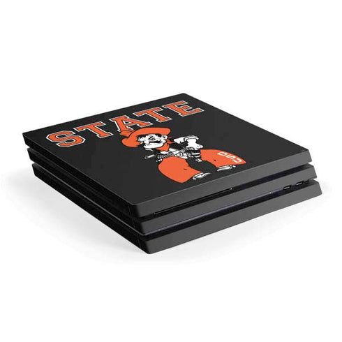 Oklahoma State University OSU Cowboys Orange PS4 Pro Console Skin