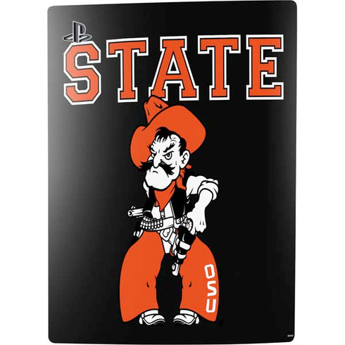 Oklahoma State University OSU Cowboys Orange PS5 Console Skin