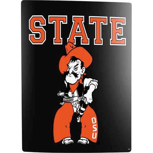 Oklahoma State University OSU Cowboys Orange PS5 Digital Edition Bundle Skin