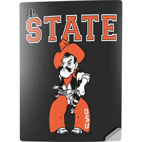 Oklahoma State University OSU Cowboys Orange PS5 Digital Edition Console Skin