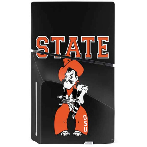 Oklahoma State University OSU Cowboys Orange PS5 Slim Disk Bundle Skin