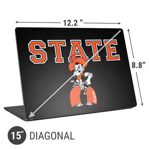 Oklahoma State University OSU Cowboys Orange Universal Laptop 15in (12.2 x 8.8in) Skin