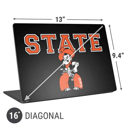 Oklahoma State University OSU Cowboys Orange Universal Laptop 16in (13 x 9.4in) Skin