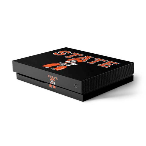 Oklahoma State University OSU Cowboys Orange Xbox One X Console Skin
