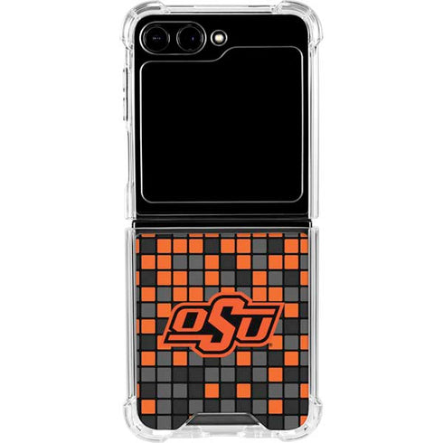 Oklahoma State University OSU Digi Galaxy Z Flip5 5G Clear Case