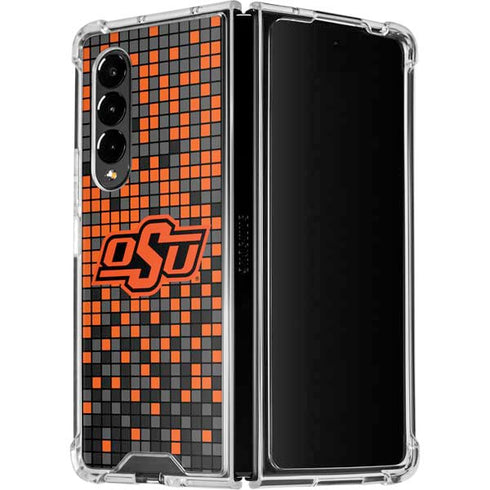 Oklahoma State University OSU Digi Galaxy Z Fold4 5G Clear Case