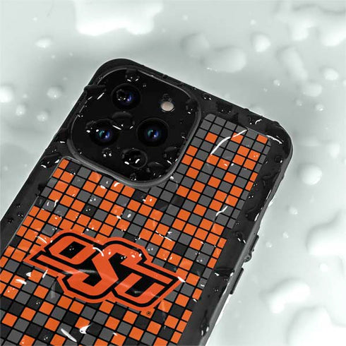 Oklahoma State University OSU Digi iPhone 14 Pro Max Waterproof Case
