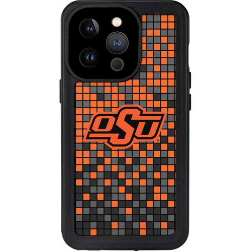 Oklahoma State University OSU Digi iPhone 14 Pro Waterproof Case