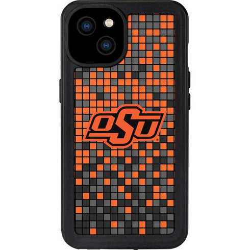 Oklahoma State University OSU Digi iPhone 15 Plus Waterproof Case
