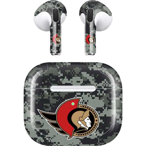 NHL Ottawa Senators Camo Apple AirPods (3rd Gen 2021) Skin