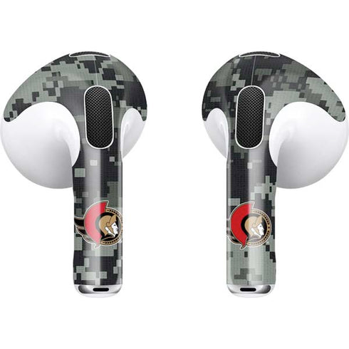 NHL Ottawa Senators Camo Apple AirPods (3rd Gen 2021) Skin