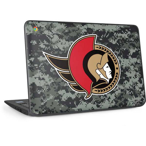 NHL Ottawa Senators Camo HP Chromebook Skin