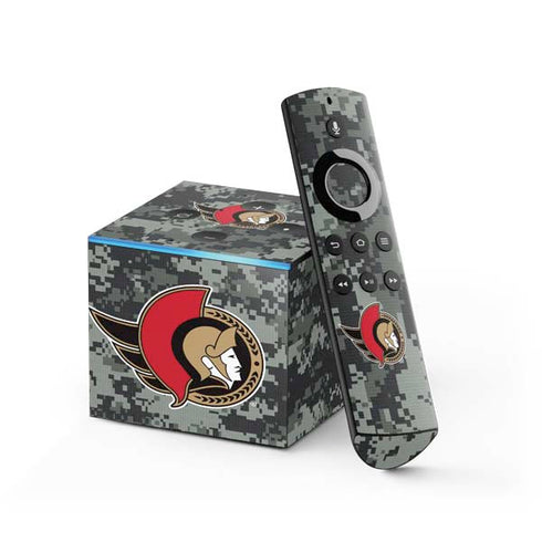 NHL Ottawa Senators Camo Fire TV Cube Skin