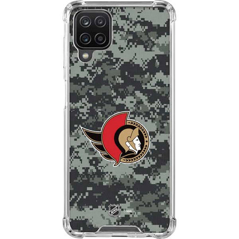 NHL Ottawa Senators Camo Galaxy A12 Clear Case