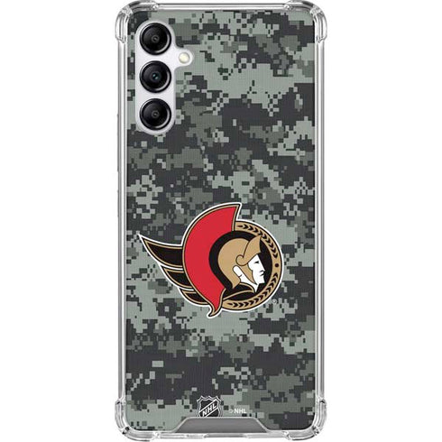 NHL Ottawa Senators Camo Galaxy A14 5G Clear Case