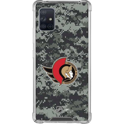 NHL Ottawa Senators Camo Galaxy A51 5G Clear Case