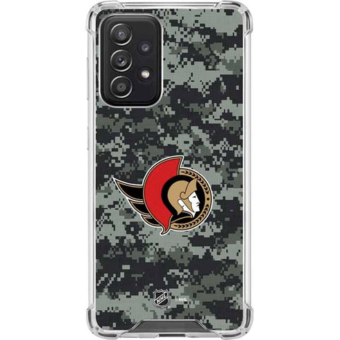 NHL Ottawa Senators Camo Galaxy A52 5G Clear Case