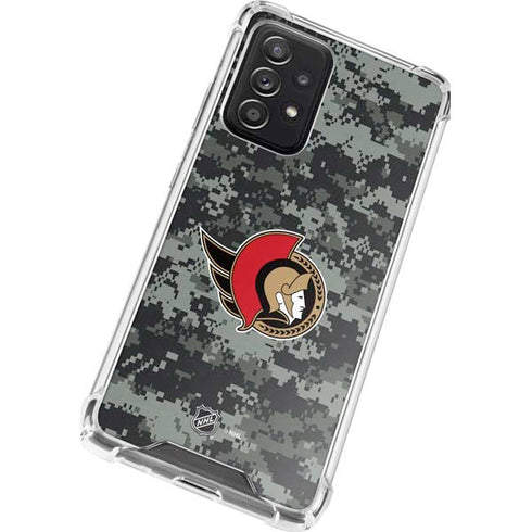 NHL Ottawa Senators Camo Galaxy A52 5G Clear Case