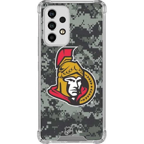 NHL Ottawa Senators Camo Galaxy A53 5G Clear Case