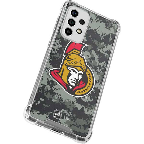 NHL Ottawa Senators Camo Galaxy A53 5G Clear Case