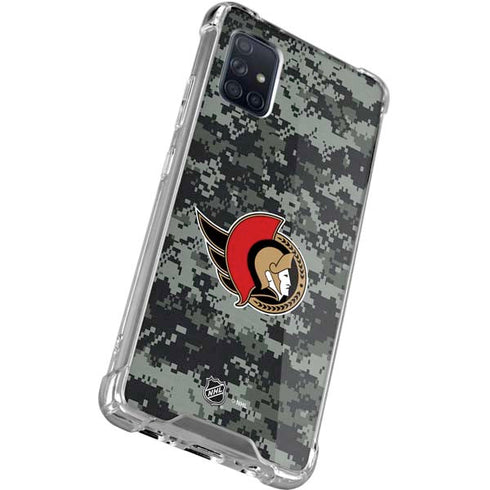 NHL Ottawa Senators Camo Galaxy A71 5G Clear Case
